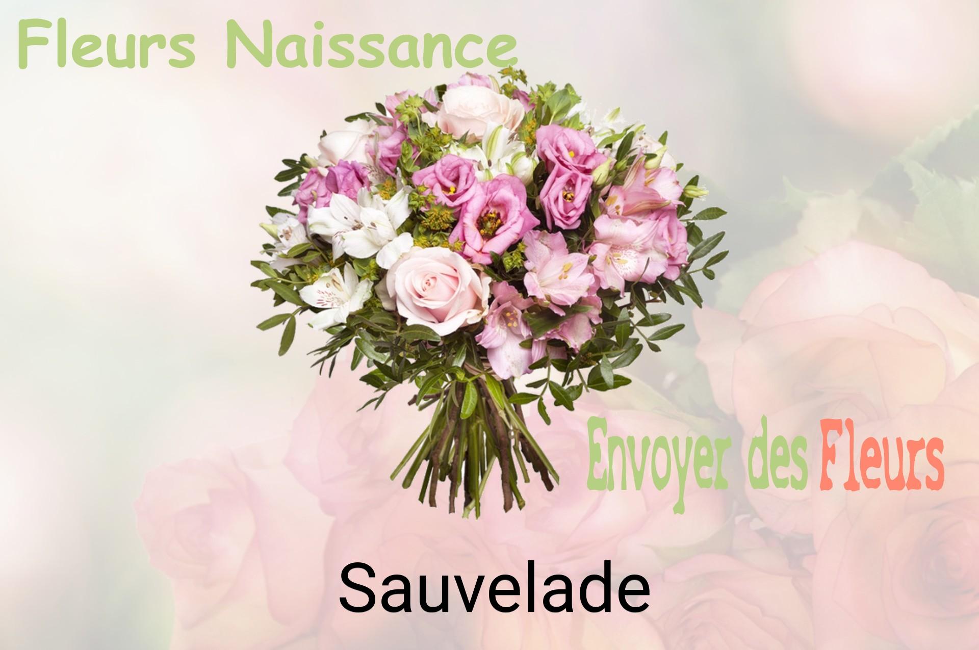 Bouquet de fleurs de naissance livré à Sauvelade